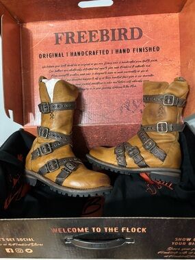 freebird Hallie distressed boots